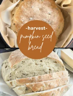Pumpkin Seed Harvest Bread Pinterest Graphic