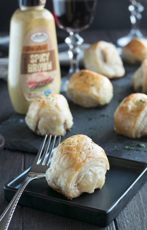 Mini Beef Wellingtons | cakenknife.com #beef #appetizer #sprouts #ad