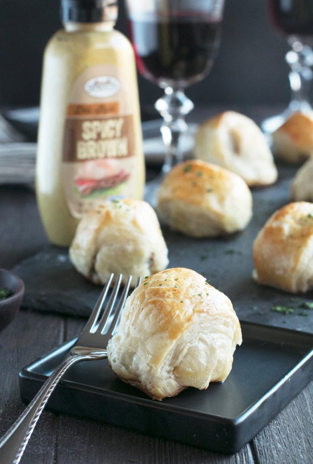 Mini Beef Wellingtons | cakenknife.com #beef #appetizer #sprouts #ad