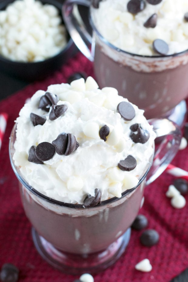 Boozy Zebra Hot Chocolate