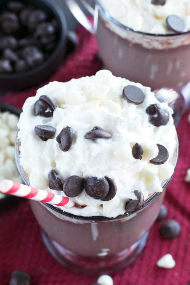 Boozy Zebra Hot Chocolate