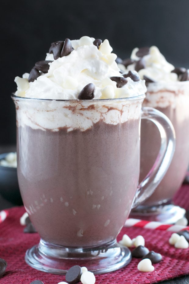 Boozy Zebra Hot Chocolate