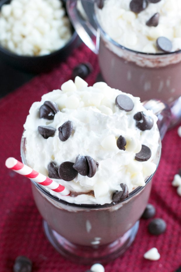 Boozy Zebra Hot Chocolate