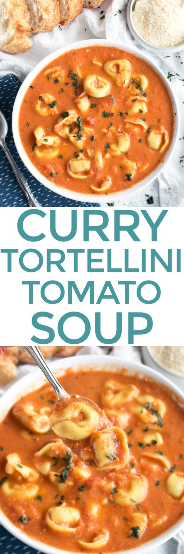 Curry Tomato Tortellini Soup