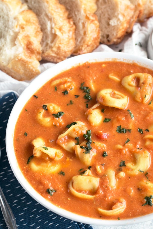 Curry Tomato Tortellini Soup