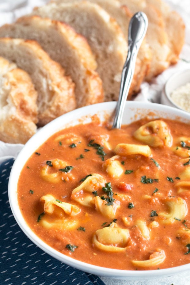 Curry Tomato Tortellini Soup