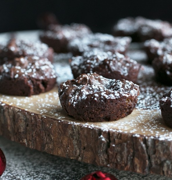 Dark Chocolate Peanut Butter Avocado Brownie Bites