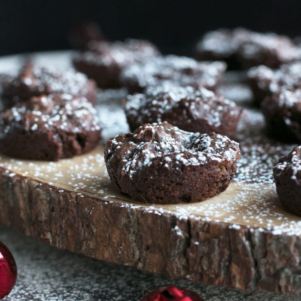 Dark Chocolate Peanut Butter Avocado Brownie Bites