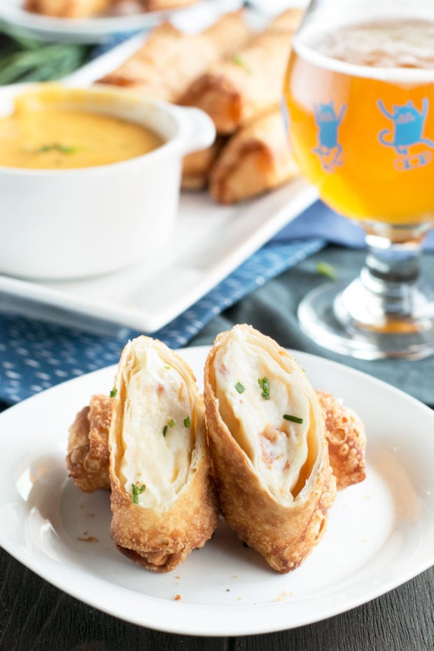 Loaded Mashed Potato Egg Rolls