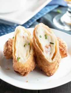 Loaded Mashed Potato Egg Rolls