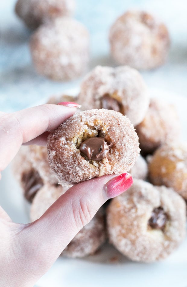 Nutella Filled Donut Holes