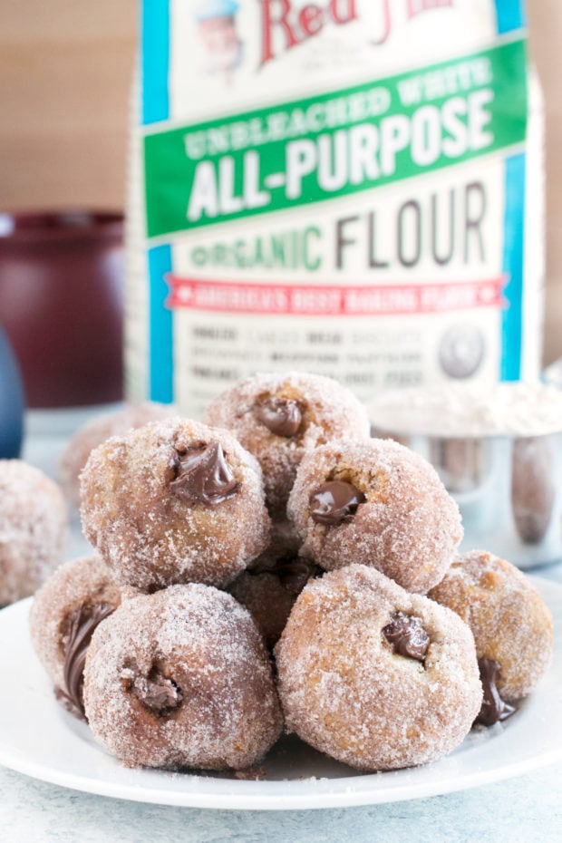 Nutella Filled Donut Holes