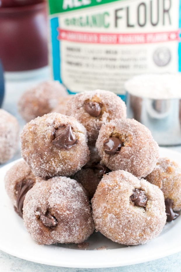 Nutella Filled Donut Holes