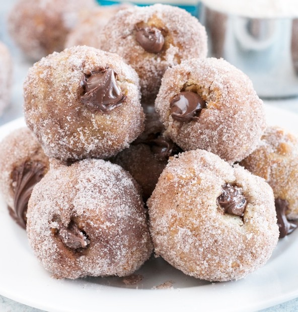 Nutella Filled Donut Holes