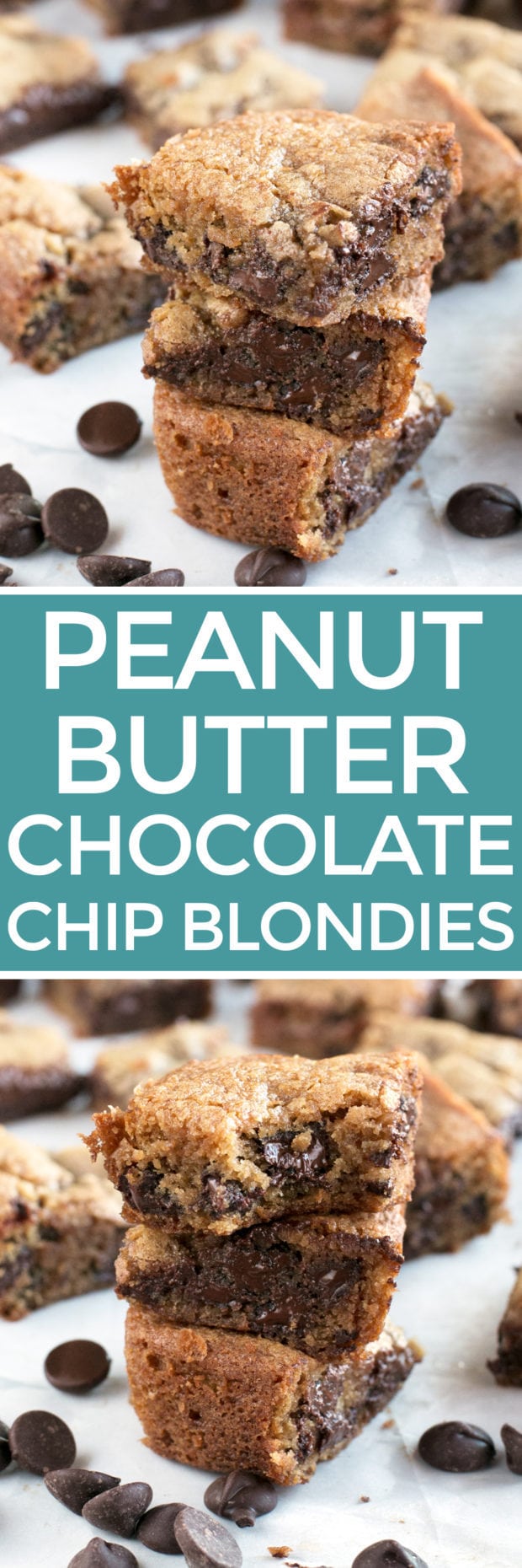 Peanut Butter Chocolate Chip Blondies