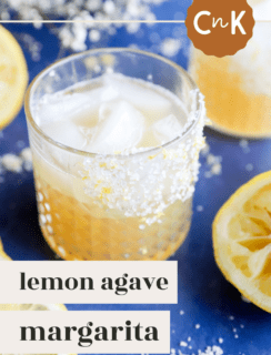Lemon Agave Margarita Pinterest Image