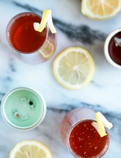 Sparkling Elderflower Sake Cocktail