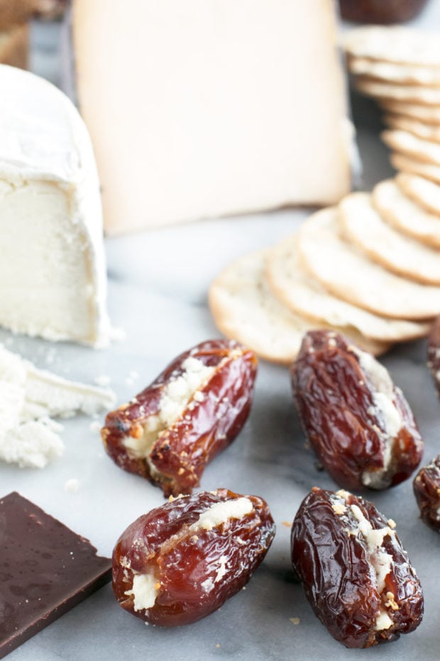 Sweet Goat Cheese Valentine's Day Cheese Board