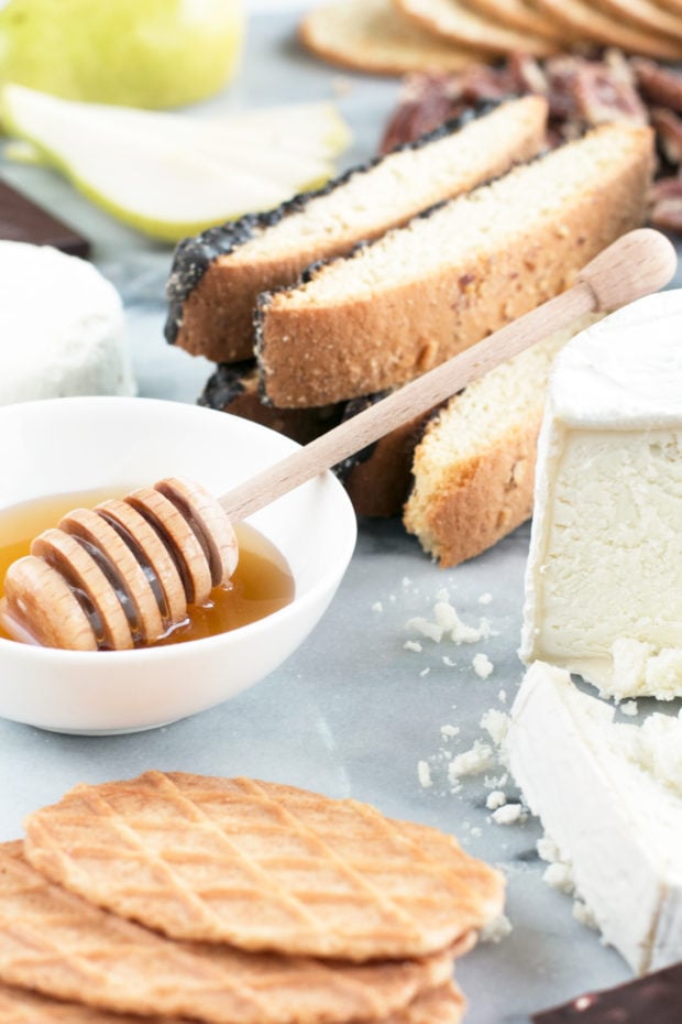 Sweet Goat Cheese Valentine's Day Cheese Board