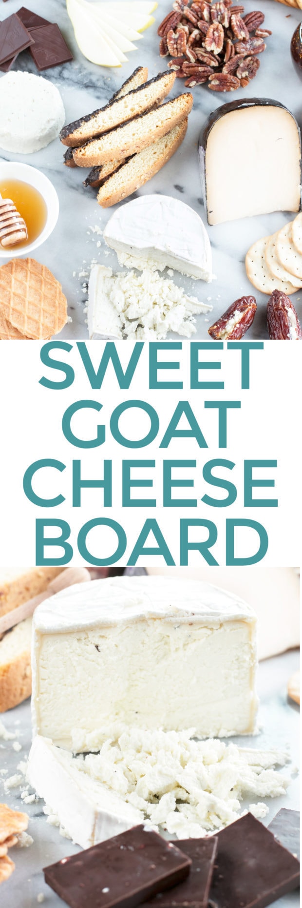 Sweet Goat Cheese Valentine's Day Cheese Board