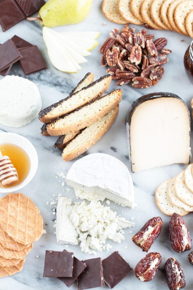 Sweet Goat Cheese Valentine's Day Cheese Board