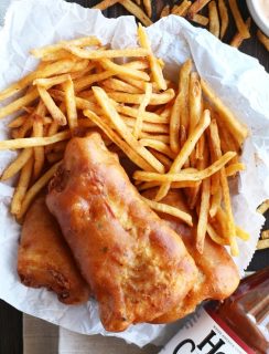 BBQ Beer Battered Fish and Chips