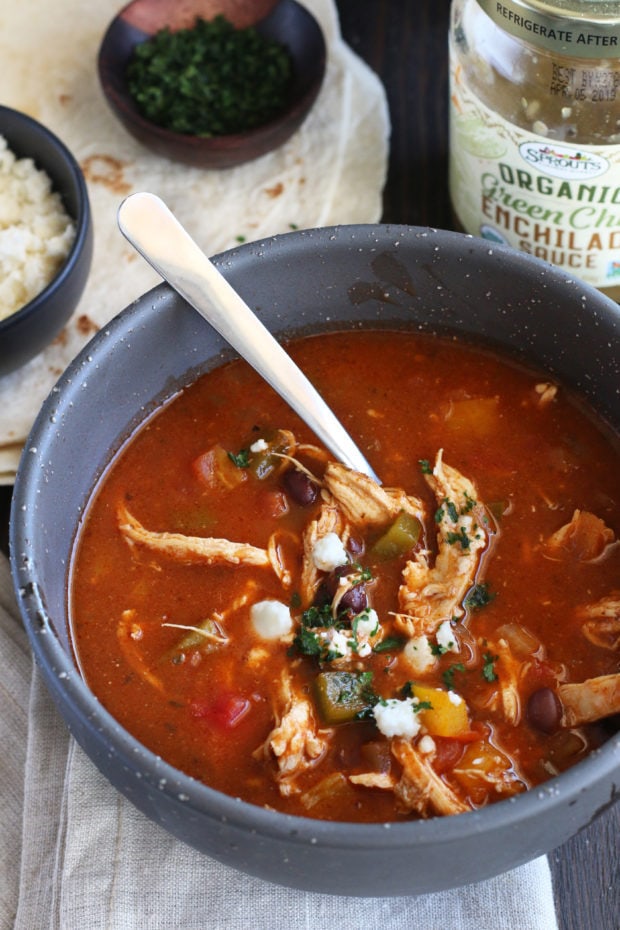 Red and Green Enchilada Soup