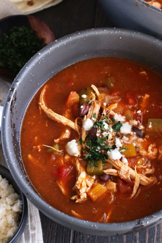 Red and Green Enchilada Soup