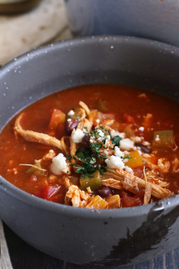 Red and Green Enchilada Soup