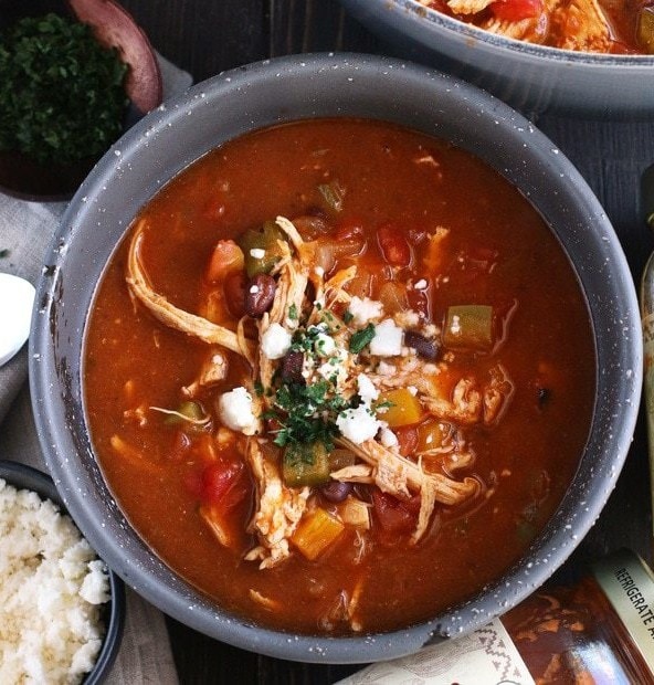 Red and Green Enchilada Soup