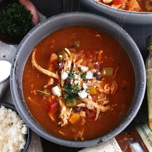 Red and Green Enchilada Soup