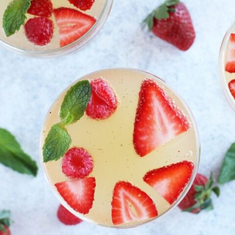 Easy Champagne Sangria