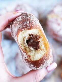 Mexican Chocolate Filled Doughnuts