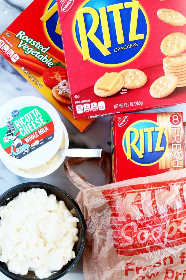 RITZ Cracker Ricotta Toppings Bar