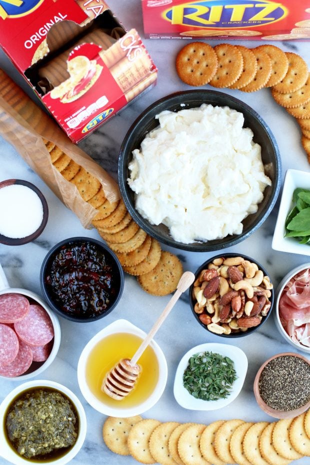 RITZ Cracker Ricotta Toppings Bar