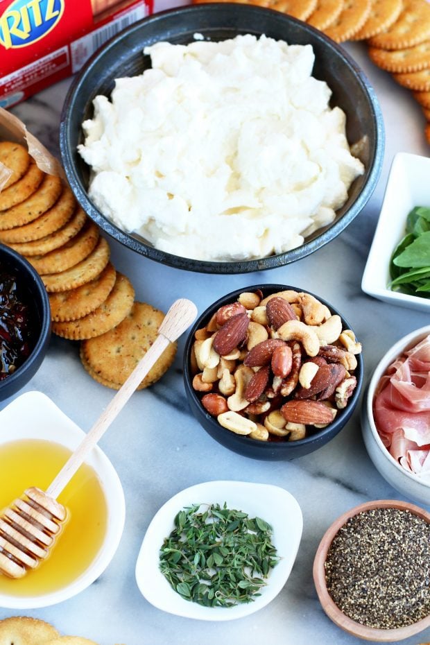 RITZ Cracker Ricotta Toppings Bar