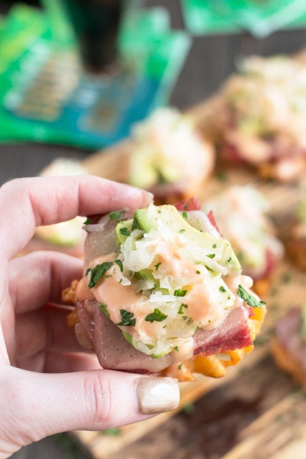 Avocado Reuben Bites