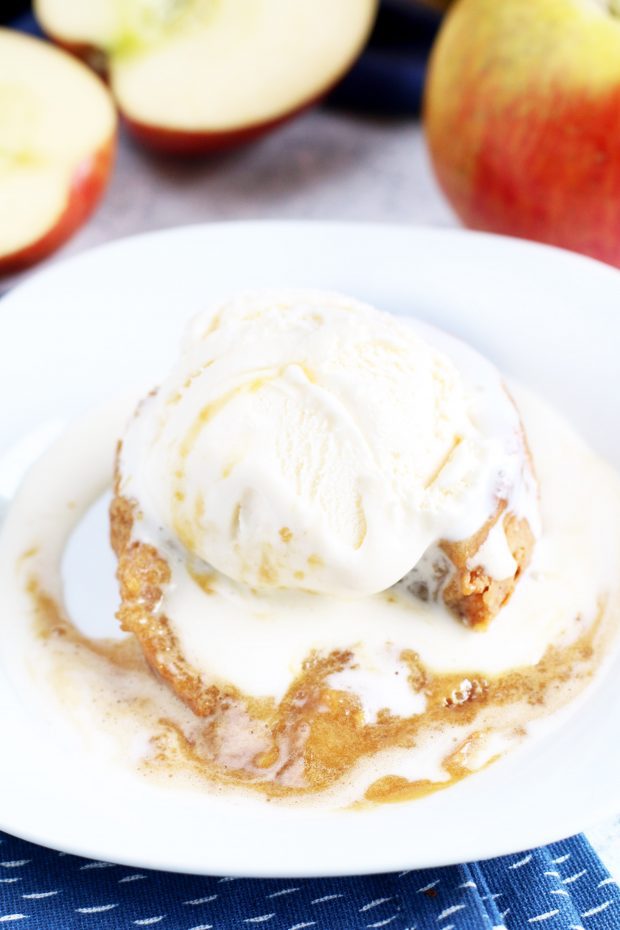 Caramel Apple Molten Cakes