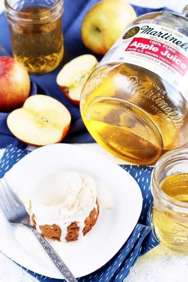 Caramel Apple Molten Cakes