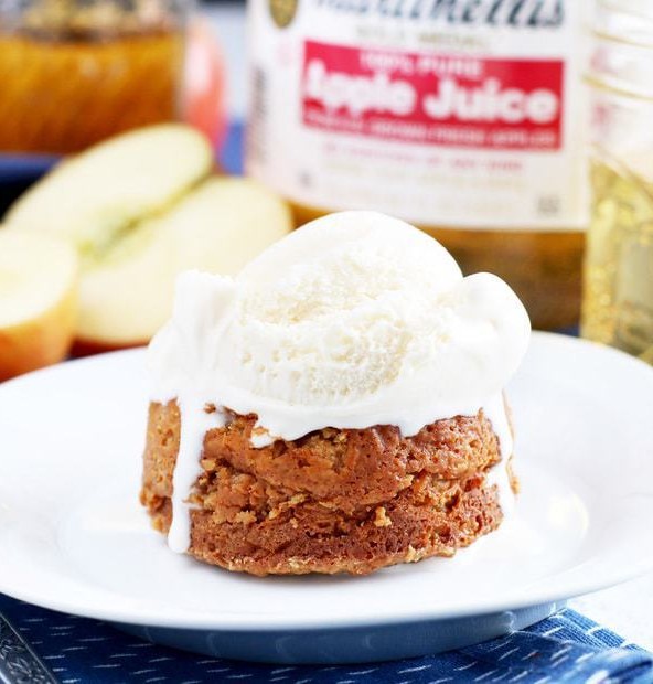 Caramel Apple Molten Cakes