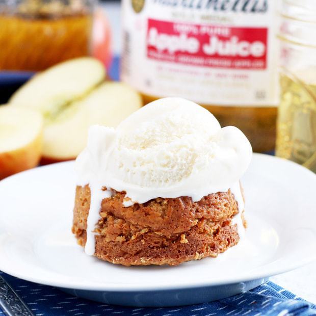 Caramel Apple Molten Cakes