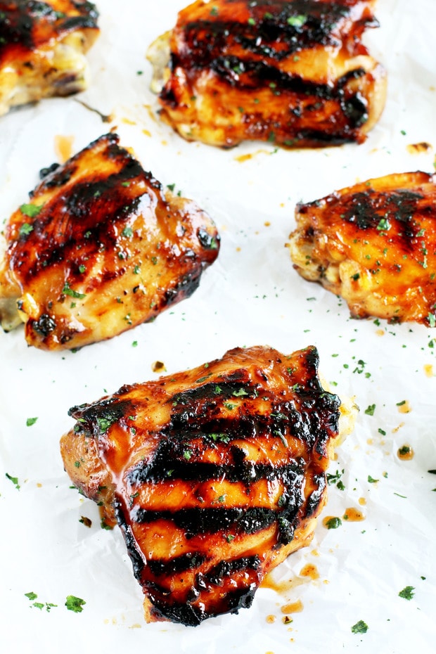 Tequila Lime Glazed Grilled Chicken Thighs_8210 Cake 'n Knife