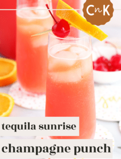 Tequila Sunrise Champagne Punch Pinterest Picture