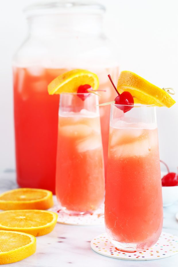 Tequila Sunrise Champagne Punch