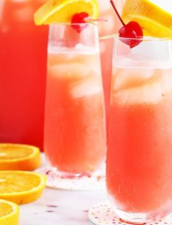 Tequila Sunrise Champagne Punch