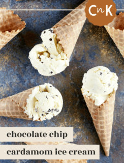 Chocolate Chip Cardamom Ice Cream Pinterest Graphic