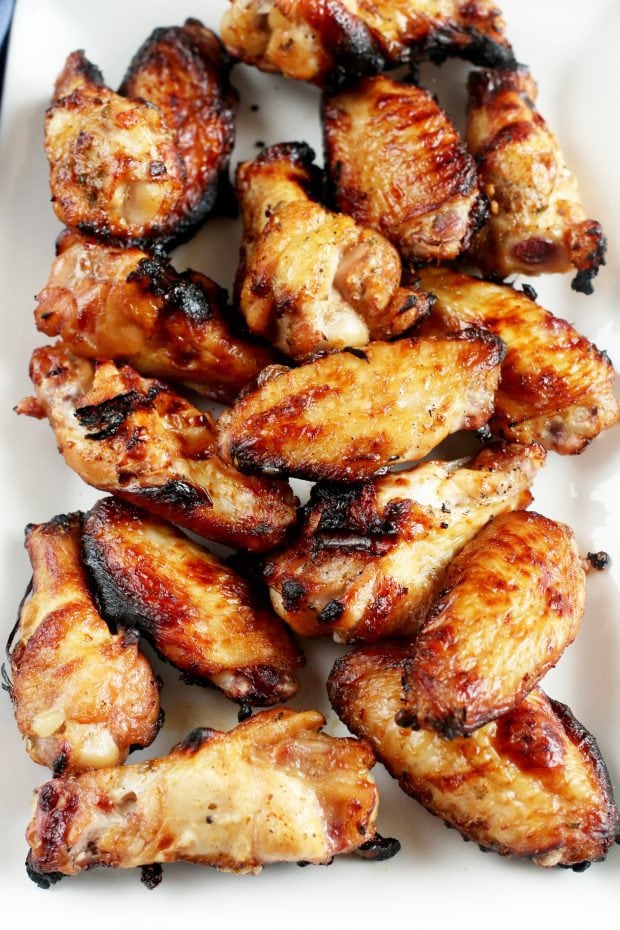 Grilled Beer Marinated Chicken Wings