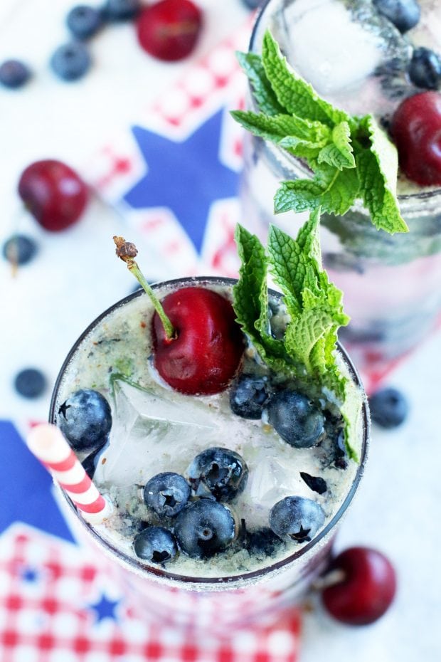 Cherry Blueberry Mojito