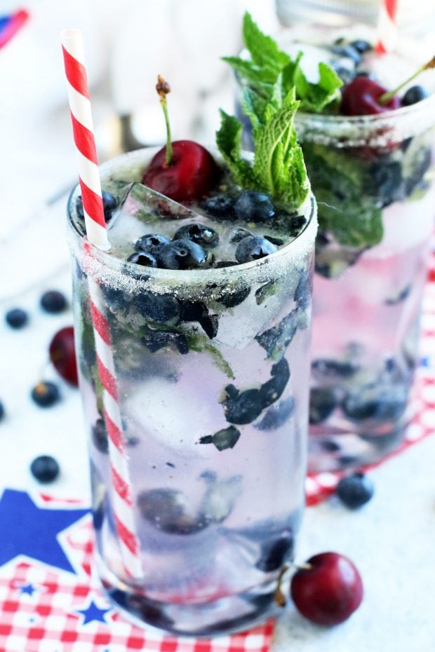 Cherry Blueberry Mojito