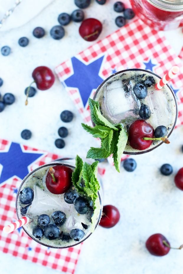 Cherry Blueberry Mojito